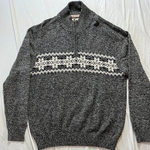 Weatherproof Vintage Men's Size XL 1/4-Zip Holiday Sweater